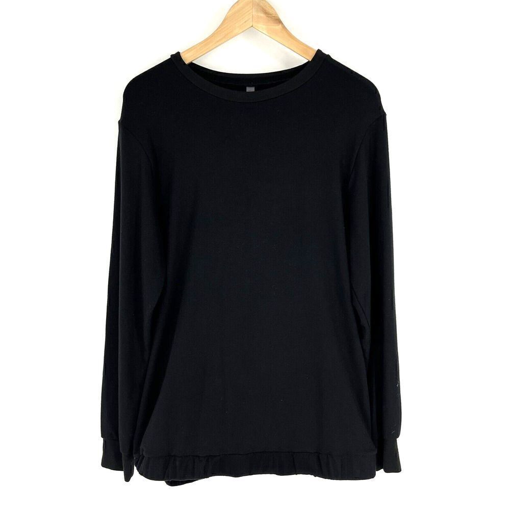 Commando Shirt Size Medium Womens Black Long Sleeve Tunic Top Butter Lounge
